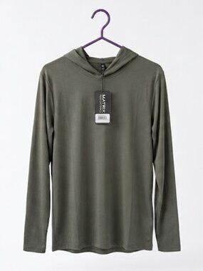 NEW Matrix Performance Gray Lightweight Pullover Hoodie Men's Size 2XL